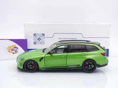 Preview: Solido S1813703 # BMW M3 (G81) Competition Touring Baujahr 2024 " Apfelgrünmetallic  " 1:18