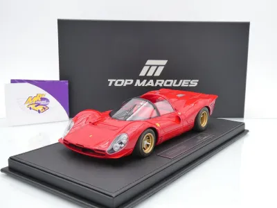 Top Marques TOP146D # Ferrari 330 P4 Spider Press Version 1967 " Rosso 7 Ferrarirot " 1:18