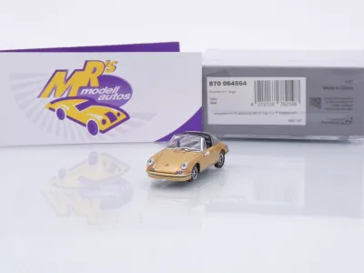 Minichamps 870064564 # Porsche 911T Targa Baujahr 1972 " goldmetallic " 1:87