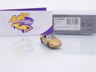 Preview: Minichamps 870064564 # Porsche 911T Targa Baujahr 1972 " goldmetallic " 1:87