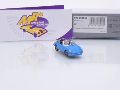 Preview: Minichamps 870064562 # Porsche 911T Targa Baujahr 1972 " hellblau " 1:87
