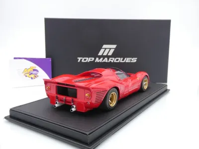 Preview: Top Marques TOP146D # Ferrari 330 P4 Spider Press Version 1967 " Rosso 7 Ferrarirot " 1:18