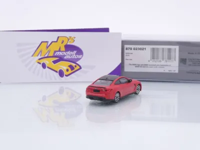 Preview: Minichamps 870023021 # BMW M4 G82 Limousine Baujahr 2020 " rotmetallic " 1:87