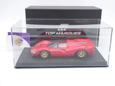 Top Marques TOP146D # Ferrari 330 P4 Spider Press Version 1967 " Rosso 7 Ferrarirot " 1:18