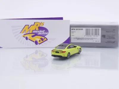 Preview: Minichamps 870023020 # BMW M4 G82 Coupe Baujahr 2020 " Sao Paulo Gelb " 1:87