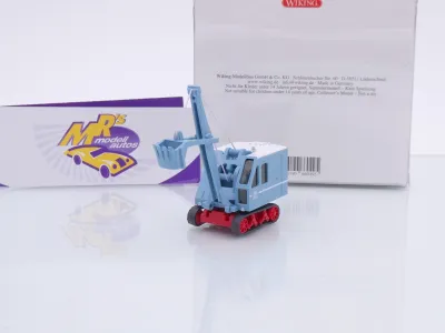 Wiking 0660 49 # Krupp Ardelt Raupenseilbagger Baujahr 1953-60 " pastellblau-weiß " 1:87