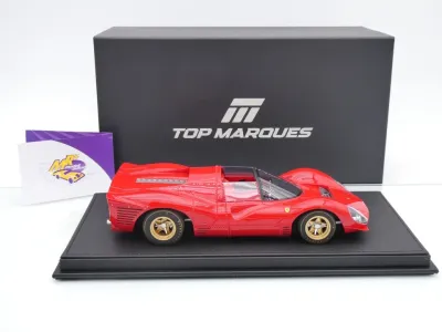 Preview: Top Marques TOP146D # Ferrari 330 P4 Spider Press Version 1967 " Rosso 7 Ferrarirot " 1:18