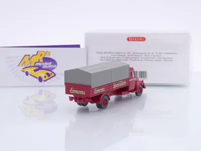 Preview: Wiking 0855 09 # Magirus S 7500 Pritschen-Lkw Baujahr 1955-57 " Spedition Emons " 1:87