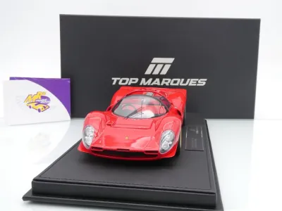 Top Marques TOP146D # Ferrari 330 P4 Spider Press Version 1967 " Rosso 7 Ferrarirot " 1:18
