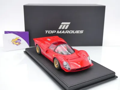 Top Marques TOP146D # Ferrari 330 P4 Spider Press Version 1967 " Rosso 7 Ferrarirot " 1:18