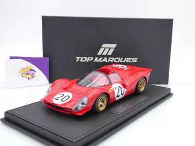 Top Marques TOP146C # Ferrari 330 P4 Spider #20 24h Le Mans 1967 " Nino Vaccarella - Chris Amon " 1:18