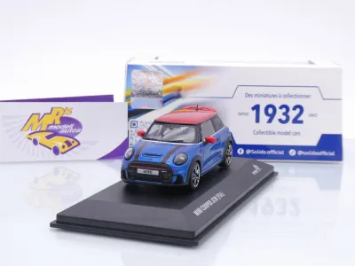 Solido S4315003 # Mini Cooper JCW F56 Baujahr 2023 " Island Blue Metallic " 1:43