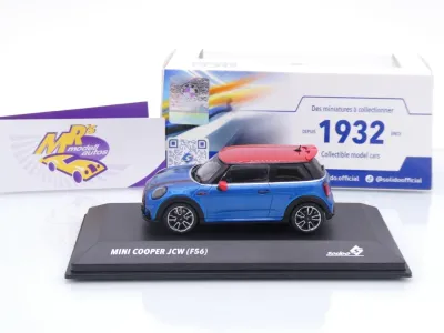 Preview: Solido S4315003 # Mini Cooper JCW F56 Baujahr 2023 " Island Blue Metallic " 1:43