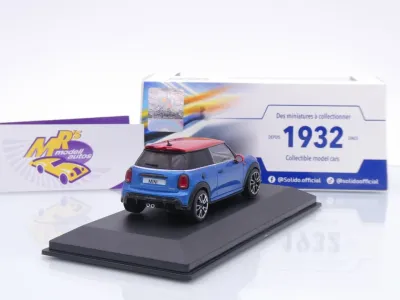 Preview: Solido S4315003 # Mini Cooper JCW F56 Baujahr 2023 " Island Blue Metallic " 1:43