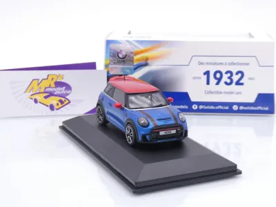 Preview: Solido S4315003 # Mini Cooper JCW F56 Baujahr 2023 " Island Blue Metallic " 1:43