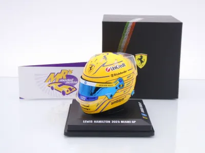 Preview: Look Smart LSHEL015 # Helm Formel 1 Ferrari " Lewis Hamilton Miami GP 2025 " 1:5