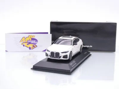 Minichamps 410024000 # BMW i4 M50 Limousine Baujahr 2022 " Mineral Weißmetallic " 1:43