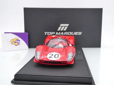 Top Marques TOP146C # Ferrari 330 P4 Spider #20 24h Le Mans 1967 " Nino Vaccarella - Chris Amon " 1:18