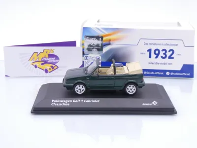 Preview: Solido S4315803 # Volkswagen VW Golf I Cabrio Classic 1992 " dunkelgrünmetallic " 1:43