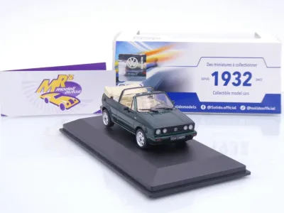 Preview: Solido S4315803 # Volkswagen VW Golf I Cabrio Classic 1992 " dunkelgrünmetallic " 1:43