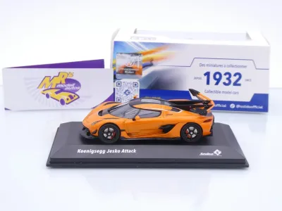 Preview: Solido S4312603 # Koenigsegg Jesko Attack Baujahr 2022 " orangemetallic " 1:43