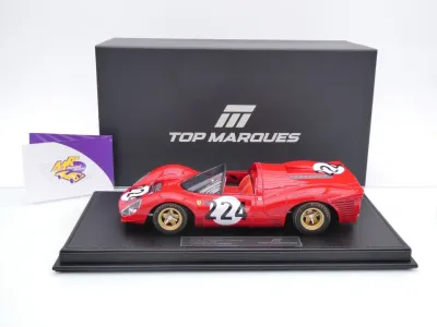 Preview: Top Marques TOP146B # Ferrari 330 P4 Spider Targa Florio 1967 " Nino Vaccarella - Ludovico Scarfiotti " 1:18