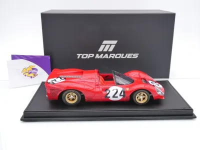 Preview: Top Marques TOP146B # Ferrari 330 P4 Spider Targa Florio 1967 " Nino Vaccarella - Ludovico Scarfiotti " 1:18