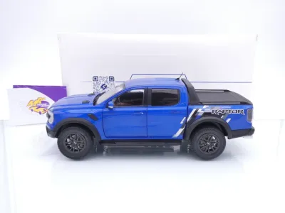 Preview: Solido S1813902 # Ford Ranger Raptor Pick-Up Baujahr 2024 " blaumetallic " 1:18