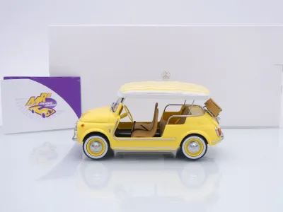Preview: Norev 187790 # Fiat 500 Jolly Kleinwagen Baujahr 1965 " gelb " 1:18