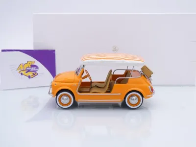 Preview: Norev 187791 # Fiat 500 Jolly Kleinwagen Baujahr 1965 " orange " 1:18