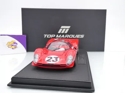 Top Marques TOP146A # Ferrari 330 P4 Spider #23 24h Daytona 1967 " Chris Amon - Lorenzo Bandini " 1:18