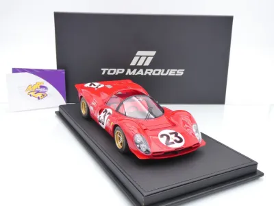 Top Marques TOP146A # Ferrari 330 P4 Spider #23 24h Daytona 1967 " Chris Amon - Lorenzo Bandini " 1:18