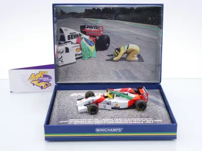 Minichamps 530934305 # McLaren MP4/8 F1 Imola 2024 " Vettel Senna Tribute " 1:43