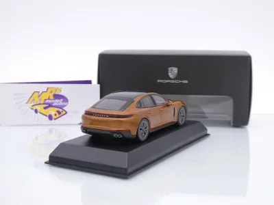Preview: Norev WAP0200920SPAN # Porsche Panamera Turbo E-Hybrid G3 Baujahr 2024 " Madeiragoldmetallic " 1:43