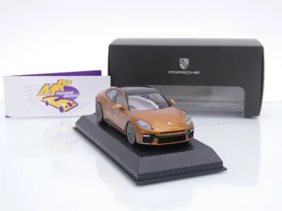Preview: Norev WAP0200920SPAN # Porsche Panamera Turbo E-Hybrid G3 Baujahr 2024 " Madeiragoldmetallic " 1:43
