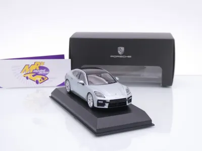 Preview: Norev WAP0200910SPAN # Porsche Panamera 4 E-Hybrid (G3) Baujahr 2024 " Dolomitsilber-metallic " 1:43