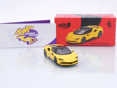 Preview: BBR Models BBRFER64031 # Ferrari SF90 Baujahr 2024 " Giallo Modena " 1:64