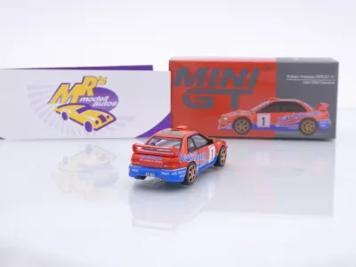 Preview: TSM Mini GT MGT01140-L # Subaru Impreza Rallye DRM Champion 1999 " Armin Kremer " 1:64