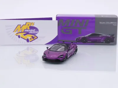 TSM MINI GT MGT00841-L # McLaren 720S LB Liberty Walk 2020 LHD " lilametallic " 1:64