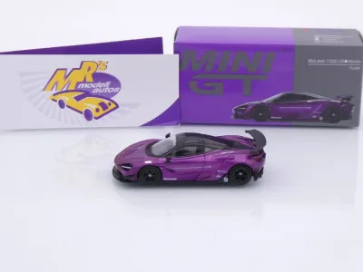 Preview: TSM MINI GT MGT00841-L # McLaren 720S LB Liberty Walk 2020 LHD " lilametallic " 1:64