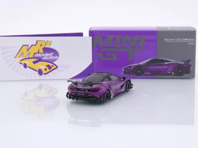Preview: TSM MINI GT MGT00841-L # McLaren 720S LB Liberty Walk 2020 LHD " lilametallic " 1:64