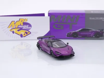 Preview: TSM MINI GT MGT00841-L # McLaren 720S LB Liberty Walk 2020 LHD " lilametallic " 1:64