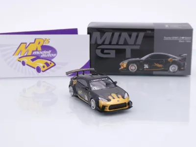 Preview: TSM MINI GT MGT01149-R # Toyota GR86 Liberty Walk 2025 RHD " schwarz-gold " 1:64