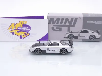 Preview: TSM MINI GT MGT01106-L # Mazda RX-7 (FD3S) RE Amemiya 2004 LHD " silber " 1:64
