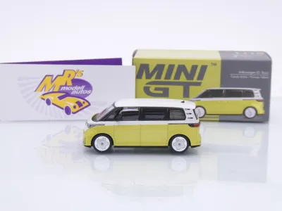 Preview: TSM MINI GT MGT01110-L # Volkswagen VW ID. Buzz 2023 LHD " weiß-gelbmetallic " 1:64