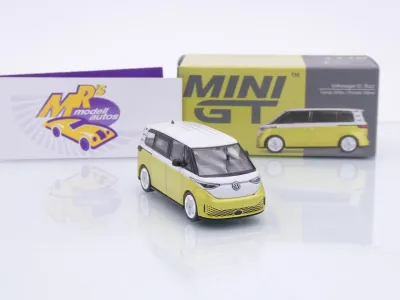 Preview: TSM MINI GT MGT01110-L # Volkswagen VW ID. Buzz 2023 LHD " weiß-gelbmetallic " 1:64