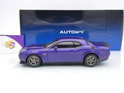Preview: AUTOart 71768 # Dodge Challenger SRT Super Stock Baujahr 2023 " Plum Crazy Purple " 1:18