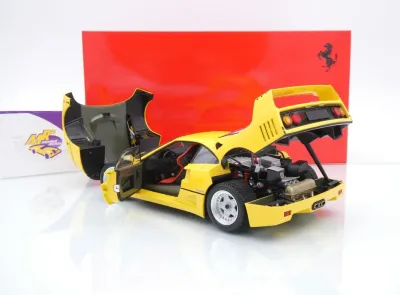 Kyosho 08416Y # Ferrari F40 Supersportwagen Baujahr 1987 " Ferrarigelb " 1:18