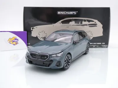 Minichamps 110023600 # BMW i5 M60 Touring Baujahr 2024 " Cape York Grün " 1:18