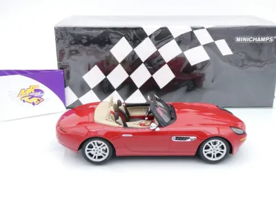 Preview: Minichamps 155024230 # BMW Z8 Roadster Baujahr 2000 " Tornadorot " 1:18